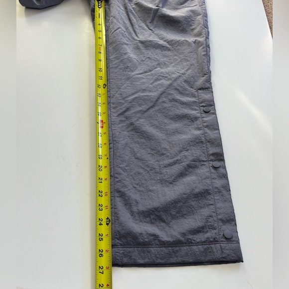 Gap Fit Fleece Lined Snap Bottoms Parachute Sweatpants Purple Size Medium P - Picture 8 of 12